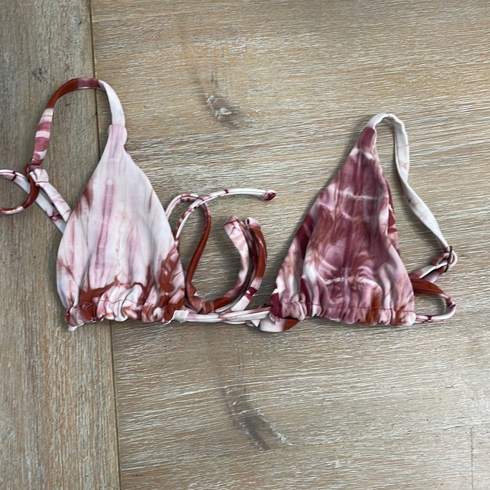 Mora tie dye triangle bikini top